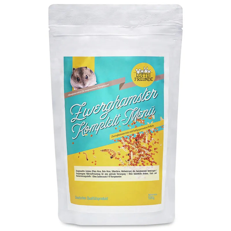 Super-Preis LOTTIS FREUNDE Zwerghamster Komplett-Menü 500 g
